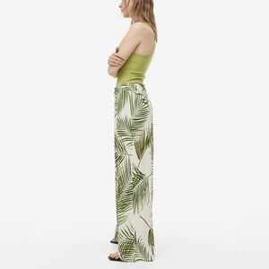 Palm Print Jersey Trousers - L